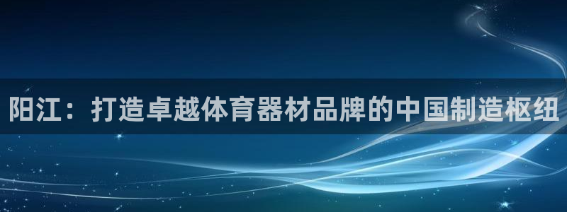 永韬星娱乐：阳江：打造卓越体育器材品牌的中国制造枢纽